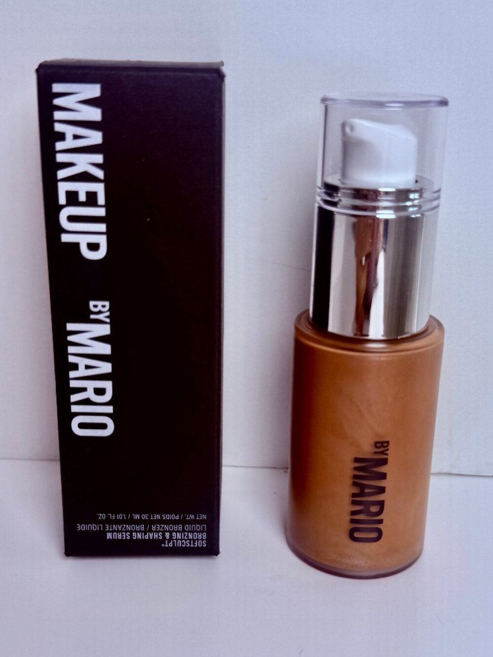 MAKEUP BY MARIO SoftSculpt Bronzing & Shaping Serum Medium 30mL NIB